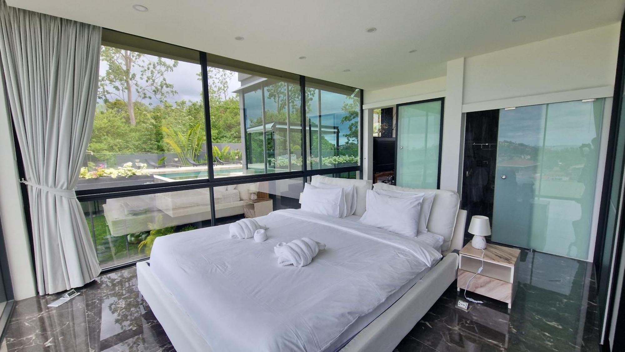 Villa Obsidian, With Staff, Sea View And Walk To Choeng Mon Beach Exterior photo
